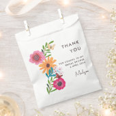 Hellrosa Wildblume Brautparty Vielen Dank Geschenktütchen (Ausgeschnitten)