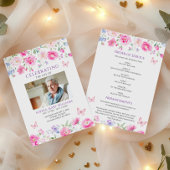 Hellrosa Wildblumen Beerdigungsauftrag Programm