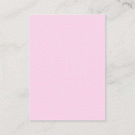 Hellrosa Wildblumen QR-Code Hochzeitdetails Begleitkarte (Rückseite)