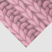 Hellrosa Winter Knitter Wollmuster Seidenpapier (Detail)