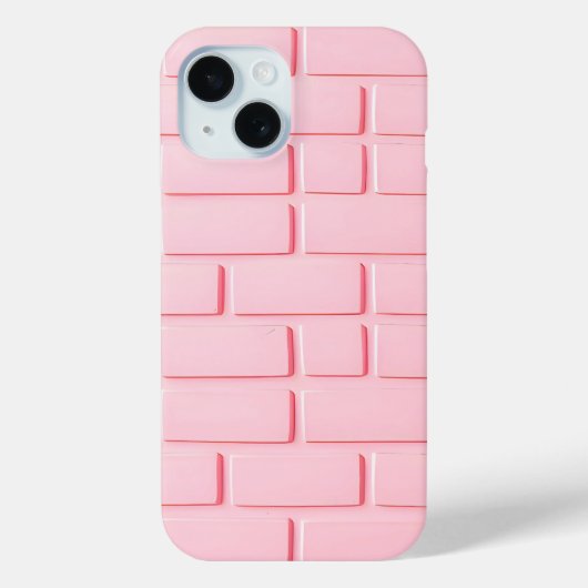 Hellrosa Ziegel-iPhone-Hülle, weicher, schicker St Case-Mate iPhone Hülle (Rückseite)