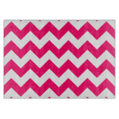 Hellrosa Zigzag Muster Schneidebrett (Vorderseite)