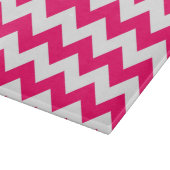 Hellrosa Zigzag Muster Schneidebrett (Ecke)