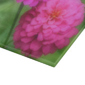 Hellrosa Zinnia-Blume Schneidebrett (Ecke)