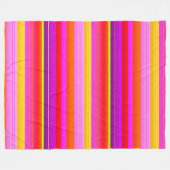 Hellrot lila gelb gestreift fleecedecke (Vorderseite (Horizontal))