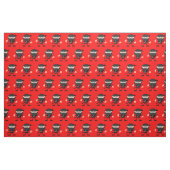 Hellrot mit Ninjas Stoff (Fat Quarter (45,7 x 55,9 cm))
