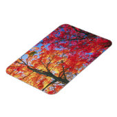 Hellrot, orange und gelb Verlass Herbst Magnet (Linke Seite)