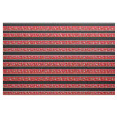 Hellrot/schwarz, Streifen aus weißem Button, Blüte Stoff (Fat Quarter (45,7 x 55,9 cm))