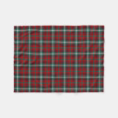 Hellrot und grüne Kariert Maguire Tartan Fleecedecke (Vorderseite (Horizontal))