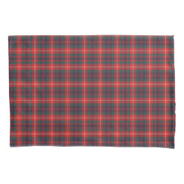 Hellrot und Navy Blue Fraser Modern Tartan Kissenbezug