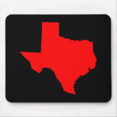 Hellrot und schwarz Texas Mousepad (Vorne)