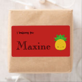 Hellrote Ananas-Bezeichnungen (Insitu)