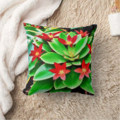 Hellrote Blume Kissen (Decke)