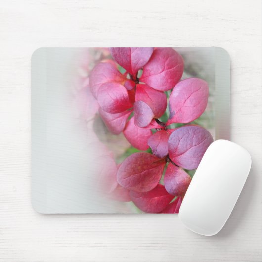 hellrote Faltblätter Mousepad (Mit Mouse)