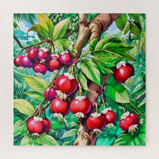 Hellrote Früchte Puzzle (Vertikal)