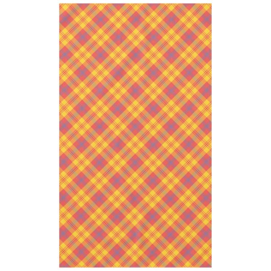 Hellrote, gelbe und blaue Karierte Tablette Tischdecke (Vorderseite)