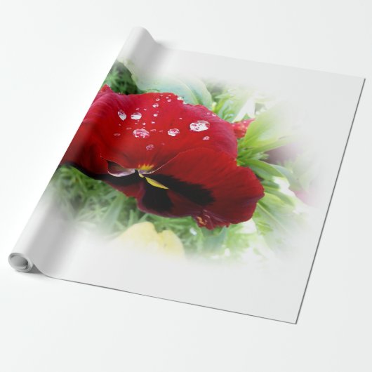 Hellrote Panik Geschenkpapier (Ungerollt)