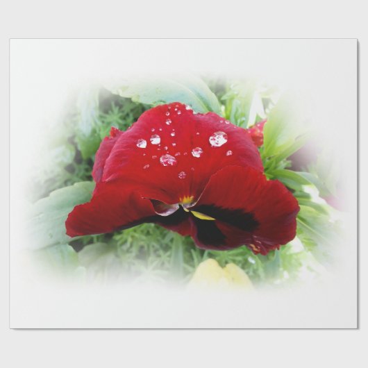 Hellrote Panik Geschenkpapier (Flach)