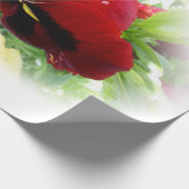 Hellrote Panik Geschenkpapier (Ecke)