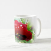 Hellrote Panik Kaffeetasse (VorderseiteRechts)
