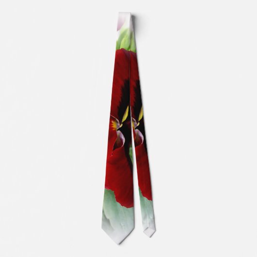 Hellrote Panik Krawatte (Vorderseite)