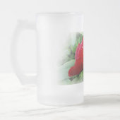 Hellrote Panik Mattglas Bierglas (Links)