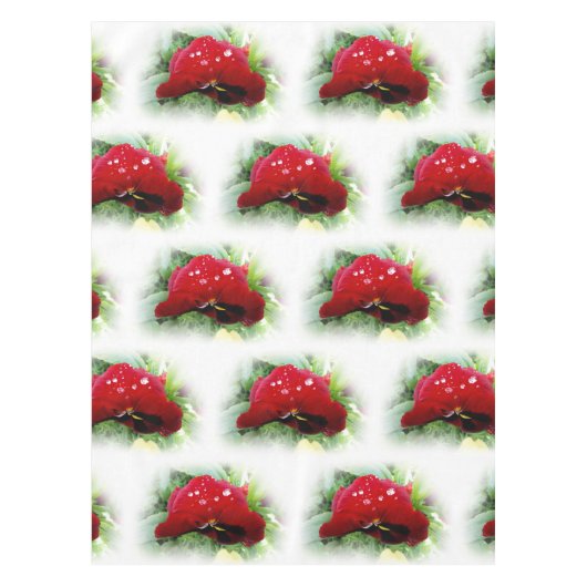 Hellrote Panik Tischdecke (Vorderseite)