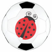 Hellroter Cartoon Ladybug Fußball (Vorderseite)