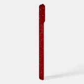 Hellroter Glitzer Textur iPhone Hülle (Rechte Seite)