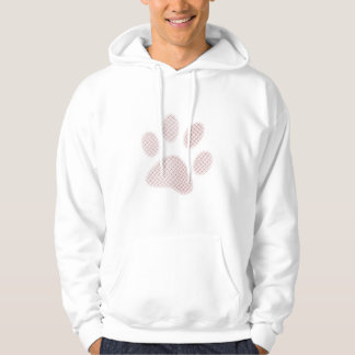 Hellroter Halbtontatzen-Druck Hoodie