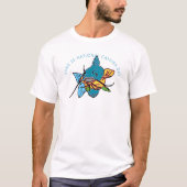 Hellroter Nationalfisch-Tag 25. Juni T-Shirt (Vorderseite)