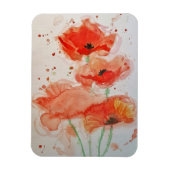 Hellroter Pfeffer Blume Magnet (Vertikal)
