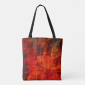Hellroter, schmutziger, schwarzer Hintergrund. Hal Tasche (Rückseite)