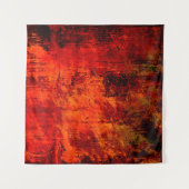 Hellroter, schmutziger, schwarzer Hintergrund. Hal Wandteppich (Vorderseite (Horizontal))