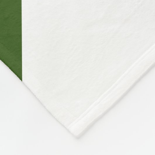 Hellroter Wald Grüne weiße Streifen Fleecedecke (Ecke)