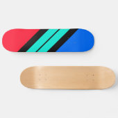 Hellrotes blaues Aqua Skateboard (Horizontal)