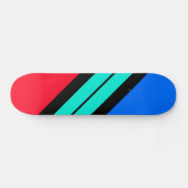 Hellrotes blaues Aqua Skateboard (Horizontal)