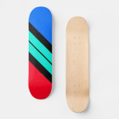 Hellrotes blaues Aqua Skateboard (Vorderseite)