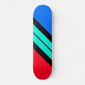 Hellrotes blaues Aqua Skateboard (Vorderseite)