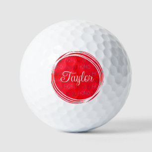 Hellrotes festliches Hohabo-Muster Weincharakter Golfball