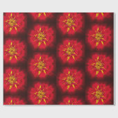 hellrotes Geländer Geschenkpapier (Flach)