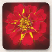 hellrotes Geländer Getränkeuntersetzer (Vorderseite)