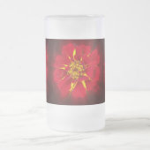 hellrotes Geländer Mattglas Bierglas (Mittel)