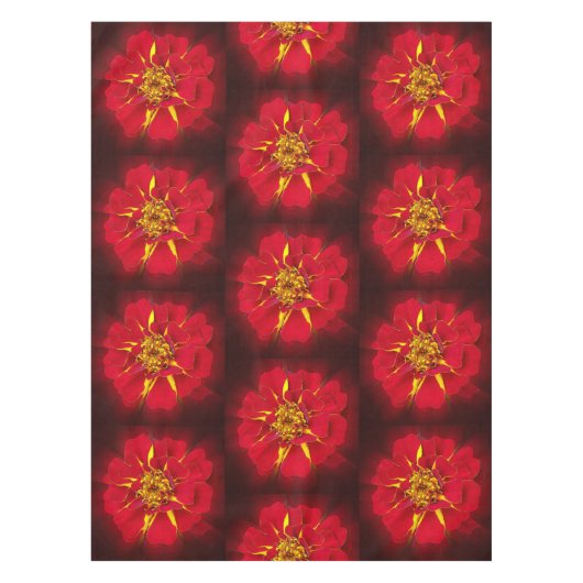 hellrotes Geländer Tischdecke (Vorderseite)