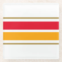 Hellrotes Gelbgelbes Racing Streifen weißer Hinter