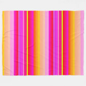 Hellrotes Gelbstreifen Fleecedecke (Vorderseite (Horizontal))