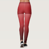Hellrotes Gradient, Fake-Shirts, benutzerdefiniert Leggings (Rückseite)