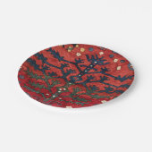 Hellrotes Persisches III Geometrisches Gebilde  Pappteller (Schrägansicht)