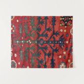 Hellrotes Persisches III Geometrisches Gebilde  Wandteppich (Vorderseite (Horizontal))