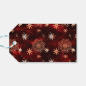 Hellrotes Personalisiertes Geschenk-Tag Geschenkanhänger (Rückseite Horizontal)